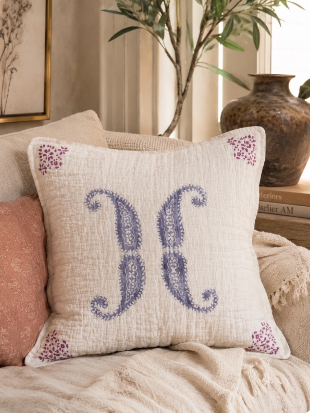 Anthropologie Pillow cover 25 x 25